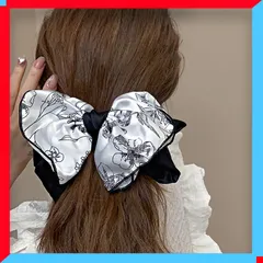 新品 ビッグリボンバレッタ 韓国 ヘアアクセサリー ヘアアレンジグッズ まとめ髪 バレッタ 髪飾り ハーフアップ 【送料無料】