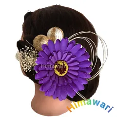 ドライフラワー ヘッドドレス 髪飾り ヘアアレジ  前撮り 成人式 結婚式 和玉 水引 zak1032