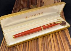 PARKER 万年筆 75 レッドクォーツ Red Quartz 猫のペン屋