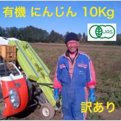 有機 JASにんじん 10ｋｇ箱 有機 オーガニック 野菜訳あり 送料無料 ニンジン 有機 ジュース用 10kg箱 JASにんじん 人参  規格外品 有機JAS100％ 農薬不使用 20年以上の実績10Kg箱