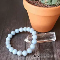 エンジェライト 10mm ブレスレット 天使の石 天然石 ブレスレット レディース メンズ 癒し 天然石ブレスレット プレゼント 贈り物 癒しの石 母の日