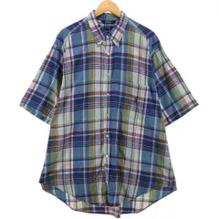 古着 90年代 ノーティカ NAUTICA 半袖 ボタンダウン チェックシャツ メンズXL相当 ヴィンテージ/eaa539726