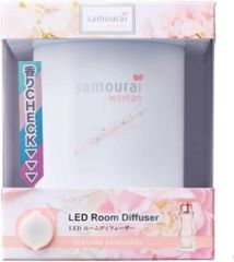 【アウトレット】2点セット　 Samourai woman(サムライウーマン) サムライウーマン フレグランス カン　+　【samourai woman／SW】芳香剤（USB電源）◆サムライウーマン LED ルームディフューザー