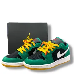23cm NIKE AIR JORDAN 1 LOW SE GS Malachite DQ8421-300 スニーカー グリーン