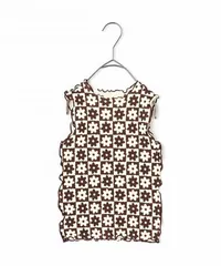 イロチ買いしたい総柄メロウタンク p.premier P310035　ブラウン