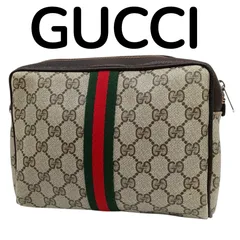 オールドグッチ】セカンドバッグ/BRW/GUCCI/クラッチバック GUCCI