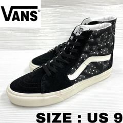 バンズ スケートハイ VANS UA SK8-Hi キャンバス×スエード スニーカー US 9 ブラック×ホワイト サンプル品