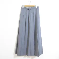 美品 H BEAUTY&YOUTH エイチ ビューティー＆ユース ユナイテッドアローズ WRAP PLEATED SKIRT ロング丈 プリーツスカート M グレー レディース 古着 中古 USED