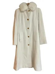 【美品】アクアスキュータム ロングコート　フォックス毛皮 Aquascutum（アクアスキュータム） 美品 現行タグ ライナー付き