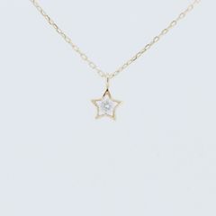 アーカー プチミルエトワール ダイヤモンド ネックレス 0.04ct K18YG(18金 イエローゴールド) 質屋出品