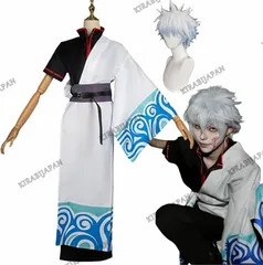 銀魂　銀さん　コスプレ衣装　おまけ付き Amazon.co.jp: 銀魂 坂田銀時 コスチューム セット メンズ M
