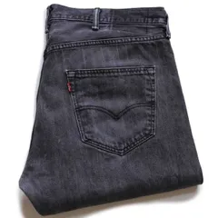 メキシコ製 Levi'sリーバイス 501 ブラック デニムパンツ W38 L34★SDP3367 ジーンズ ストレート ダメージ オーバーサイズ ビッグサイズ