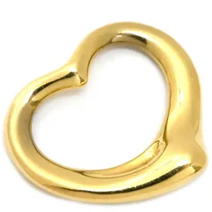 ティファニー Tiffany & Co ペンダントトップ オープンハート K18YG イエローゴールド エルサペレッティ 【中古】