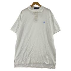 POLO RALPH LAUREN ポロ・ラルフローレン ワンポイントロゴ刺繡ポロシャツ sizeXL/ホワイト