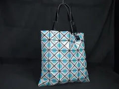 ■美品■ BAO BAO ISSEY MIYAKE バオバオイッセイミヤケ ルーセント PVC トート ハンドバッグ グレー系×ライトブルー系 FF0344
