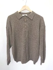 ◇ ⊇ Couleur Meler URBAN RESEARCH 長袖 button pile yarn knit トップス サイズM カーキ レディース メンズ E  【1411070016973】のサムネイル