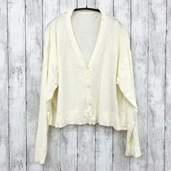 【 HEREIAM 】ヘレイアム 薄手 カーディガン 白系 F