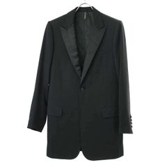 ディオールオム 02aw リフレクション期 袖レザーテーラードジャケット 