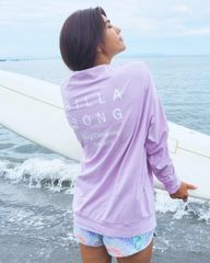 2025春夏 新品【BILLABONG/ビラボン】【水陸両用】MORFY LOGO LS BOAT NECK TEE RASH 長袖ラッシュガード WHT レディース BF013856