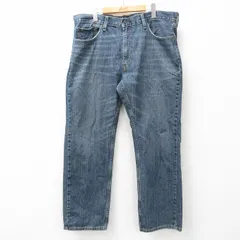 W40/古着 リーバイス Levis 559 ジーンズ メンズ ヒゲ コットン 紺 ネイビー デニム 25apr10 中古 ボトムス ジーパン Gパン ロング パンツ