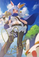 【中古】ポストカード 兎田ぺこら 箔押し複製サイン入りポストカード 「バーチャルYoutuber ホロライブ 兎田ぺこら 活動3周年記念 フルセット」 購入特典