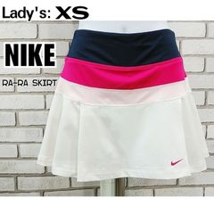XS■スコート■ナイキ■美品■ショーツイン■ホワイト×ピンク×ネイビー