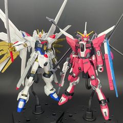 ガンプラ【中古品】 HG 1/144 マイティーストライクフリーダムガンダム HG 1/144 インフィニットジャスティスガンダム弐式　2体セット バンダイ プレバン 571