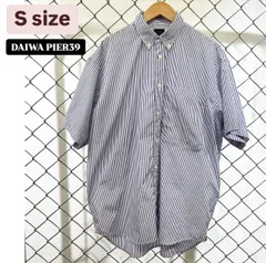 DAIWA PIER39 ダイワピア39   ストライプ柄ボタンダウン半袖シャツ TECH REGULAR COLLAR SHIRTS テックレギュラーカラーシャツ BE-86021 アウトドア　釣り　ファッション　人気　メンズ　S