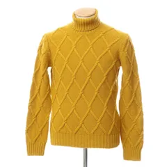 【新品】タリアトーレ TAGLIATORE ウール タートルネック プルオーバーニット マスタード【サイズ46】【メンズ】のサムネイル