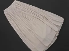 NATURAL BEAUTY BASIC ナチュラルビューティーベーシック プリーツ スカート sizeS/ライトグレー ■■ レディース