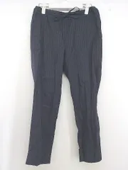 ◇ BEAUTY & YOUTH UNITED ARROWS ピンストライプ ウエストゴム パンツ サイズM ネイビー レディース E  【1304260006635】