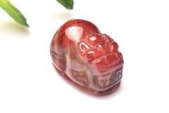 【１点物】AAA☆チベット産 アンデシン　13x9mm　貔貅彫刻(貫通穴) ビーズ  _PC2586