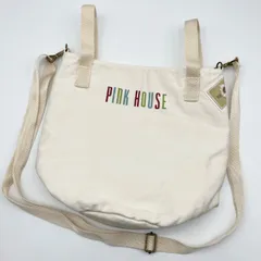 美品 PINK HOUSE 2894 2way トートバッグ ロゴプリント 美品 PINK HOUSE 2894 2way トートバッグ ロゴプリント