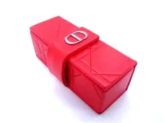 ■新品同様■ ChristianDior クリスチャンディオール ミラー付き マルチケース リップケース 小物入れ レディース レッド系 AW5348 のサムネイル