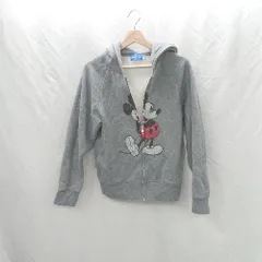 ◇ ⊇ TokyoDisneyResort ミッキーマウス 長袖 パーカー サイズS グレー系 レディース E  【1506130009672】
