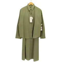 ミラオーウェン Mila Owen 24SS オーバーシアーシャツIラインワンピース セットアップ レディース  0