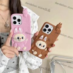 スマホケース　ラブブLabu　シリコン　iPhone対応　アイフォンケース　iPhone16pro/16promax/15/14/13/12/11　可愛いケース　海外限定　新品未使用　2カラー選択可能