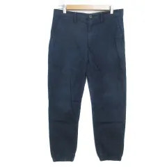 ティンバーランド Timberland STRAIGHT ジョガーパンツ テーパードパンツ ロング丈 ウィンドウペン柄 31 紺 ネイビー /FF10のサムネイル