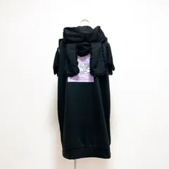 Sanrio　Kuromi　サンリオ　クロミ　耳付きパーカーワンピース　オフショルダー　　黒　レディース　L　地雷系　サブカル　闇系のサムネイル