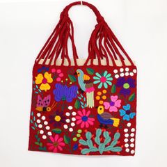 メキシコ シナカンタン 刺繍ハンモックバック 51 ハンドメイド トートバッグ