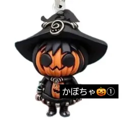 ◆ハロウィン アクリルキーホルダー◆◇カボチャ魔法使い◇ チャーム 小物 かぼちゃ マント ◇少女ハロウィン仮装◇◇犬ハロウィン仕様◇ボールチェーン付き 平面 2D 約8cm