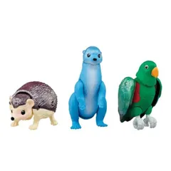 タカラトミー 冒険大陸 アニアキングダム カワウソ村のどうぶつセット フィギア コレクション 集める アニア どうぶつ ハリネズミ カワウソ 鳥 冒険 男の子 女の子 室内遊び 室内 おうち時間 オオハナインコ インコ 3歳
