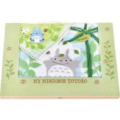 【新品・3営業日で発送】丸眞 タオルギフト ジブリ となりのトトロ 森のひなたぼっこ (ハンドタオル1枚／フェイスタオル1枚) プレゼント 引っ越...