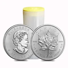 メイプルリーフ銀貨 2021年 1オンス×25枚貨幣