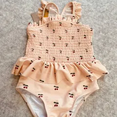 子供用水着　女の子水着　チェリー柄　サイズ85-95　UPH50+ 0722－05