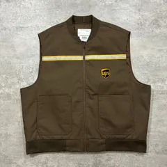 UPS 企業 ベスト リフレクター テープ サイズ XL アメリカ古着