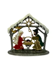 PEACE キリスト生誕樹脂キラキラ綺麗置物