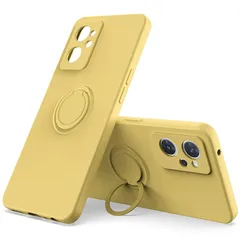 For OPPO Reno7 A/OPPO Reno9 A ケース リング付き[Gosento] OPPO Reno9A リング スマホケース 携帯ストラップ スマホリング リング付きケース かわいい スマホ 落下防止 | バンカーリング カバー スマホカ 1