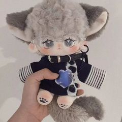 20CM 本体 ぬいぐるみ 無属性 尻尾 耳 男の子 推し活 推しぬい 綿人形 棉花娃娃 ちびぐるみ コットンドール cotton doll-W057