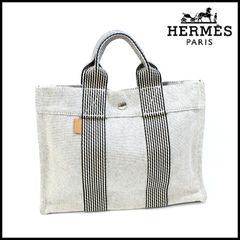 美品 HERMES フールトゥ PM トートバッグ ハンドバッグ キャンバス エルメス